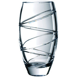 Waterford Crystal Jasper Conran Aura Barrel Vase, 35.5cm